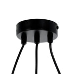 FREDO CIRCLE 3 black pendant lamp