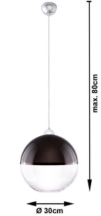 Hanging lamp GINO black