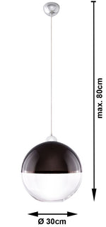 Hanging lamp GINO black