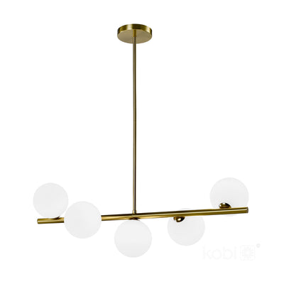 Hanging lamp GLOBE ELEGANCE GOLD S5 5xG9 Kobi Design