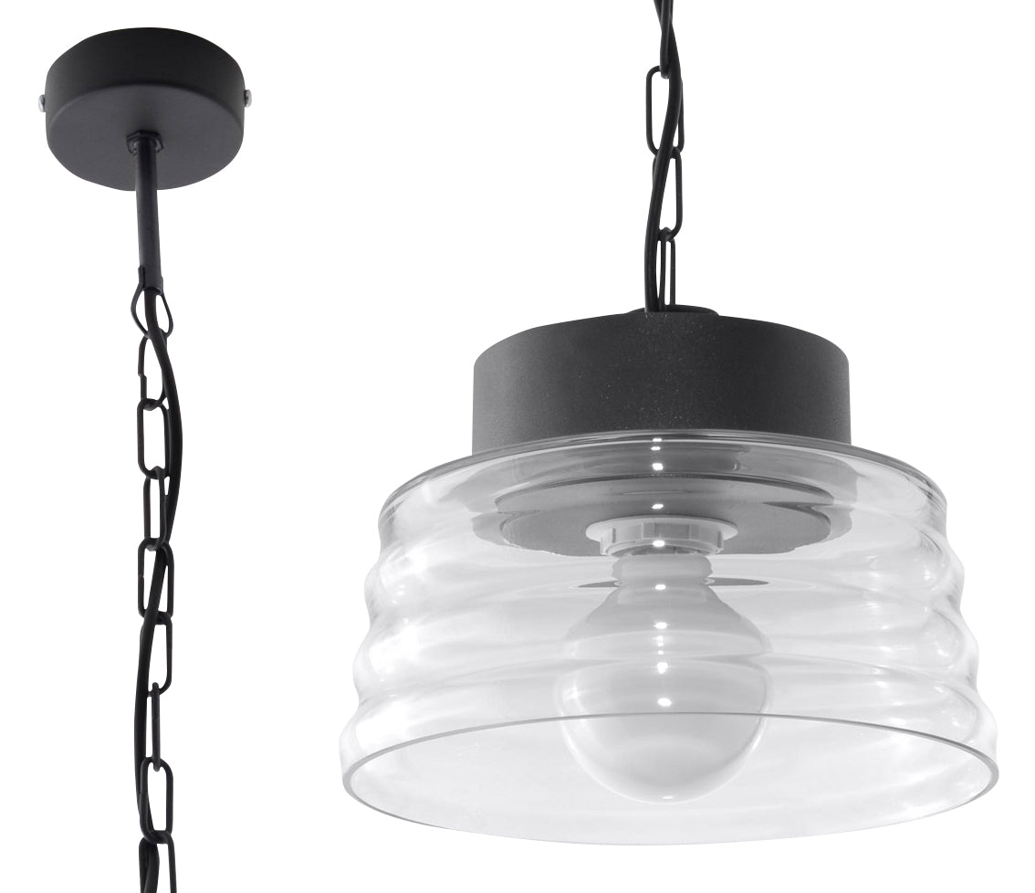 Hanging transparent lamp MARINA