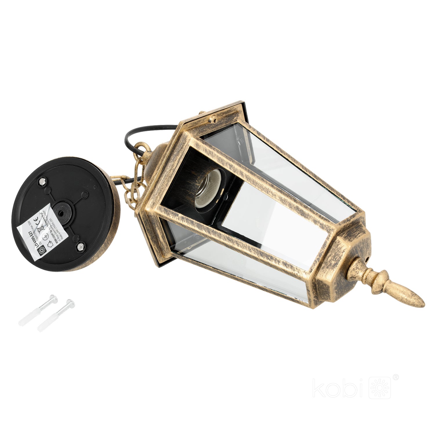 Garden hanging lamp LO4105 1xE27 IP54 gold Kobi