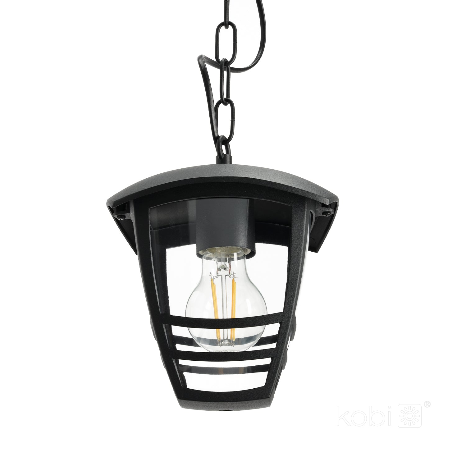 Garden hanging lamp TEVIO W 1xE27 IP54 black LED2B