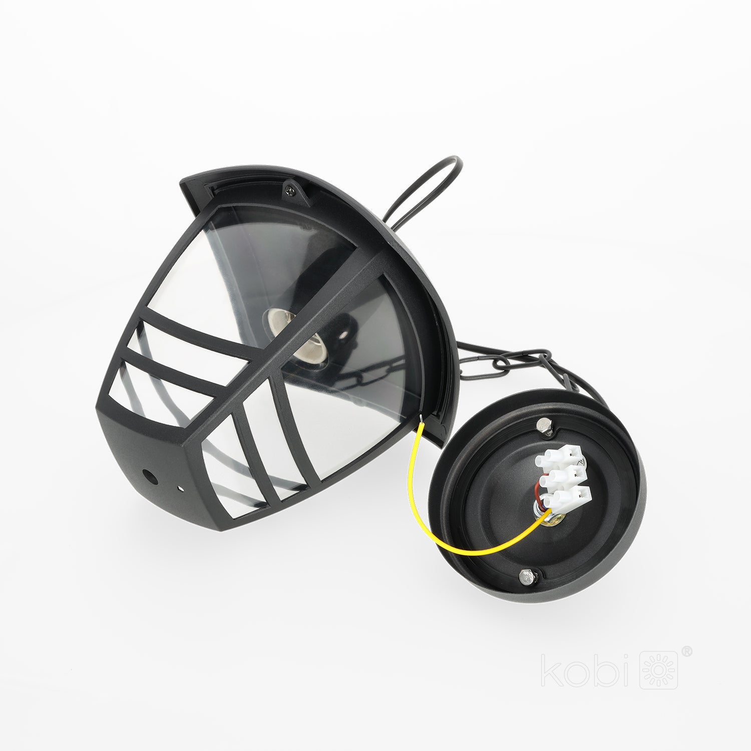 Garden hanging lamp TEVIO W 1xE27 IP54 black LED2B