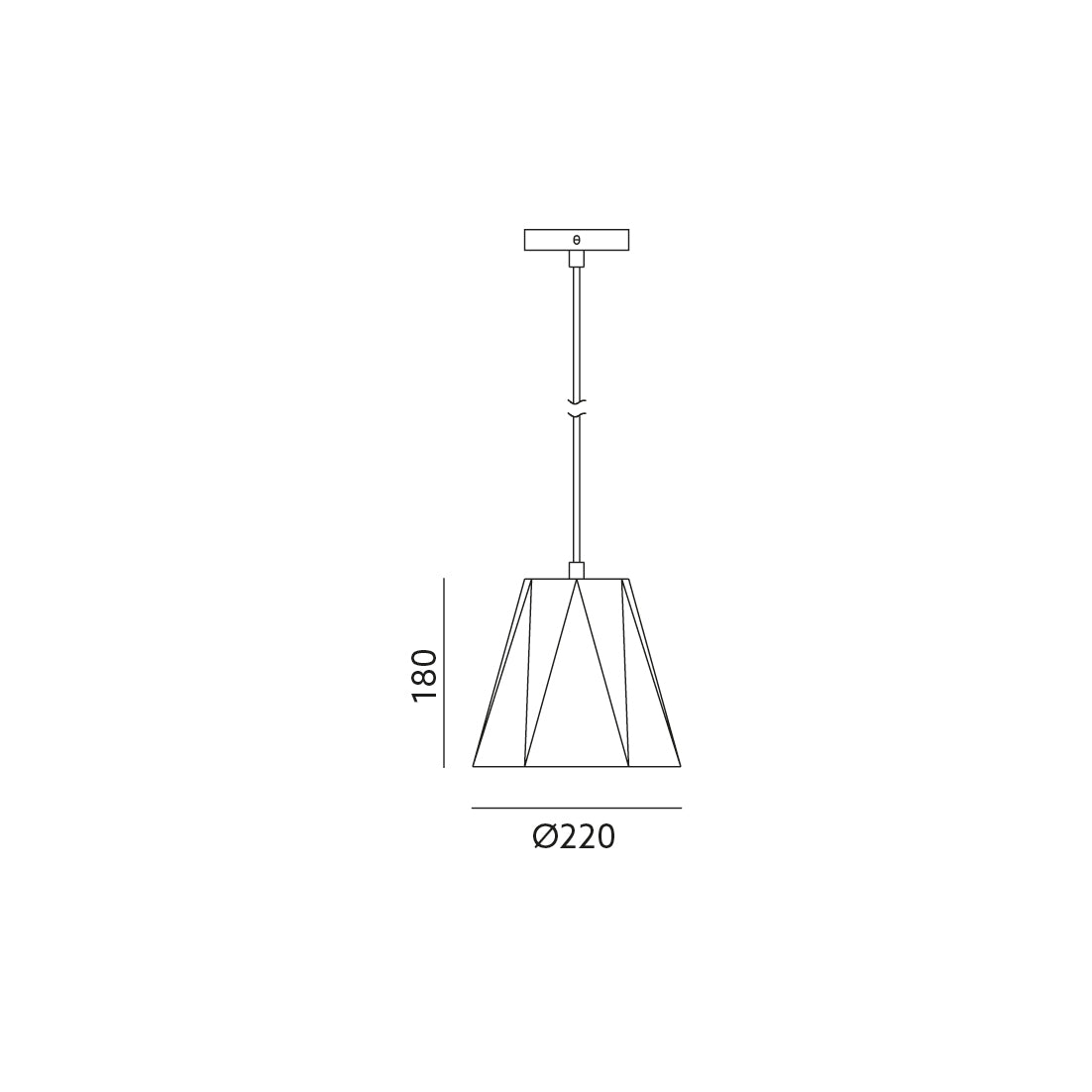 Hanging lamp PITTORE W 1XE27 white Art of Light
