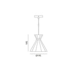 Hanging lamp SOLE 1xE27 white Art of Light