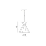 Hanging lamp SOLE 1xE27 white Art of Light