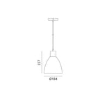 Hanging lamp VIGE 1xE27 black Art of Light