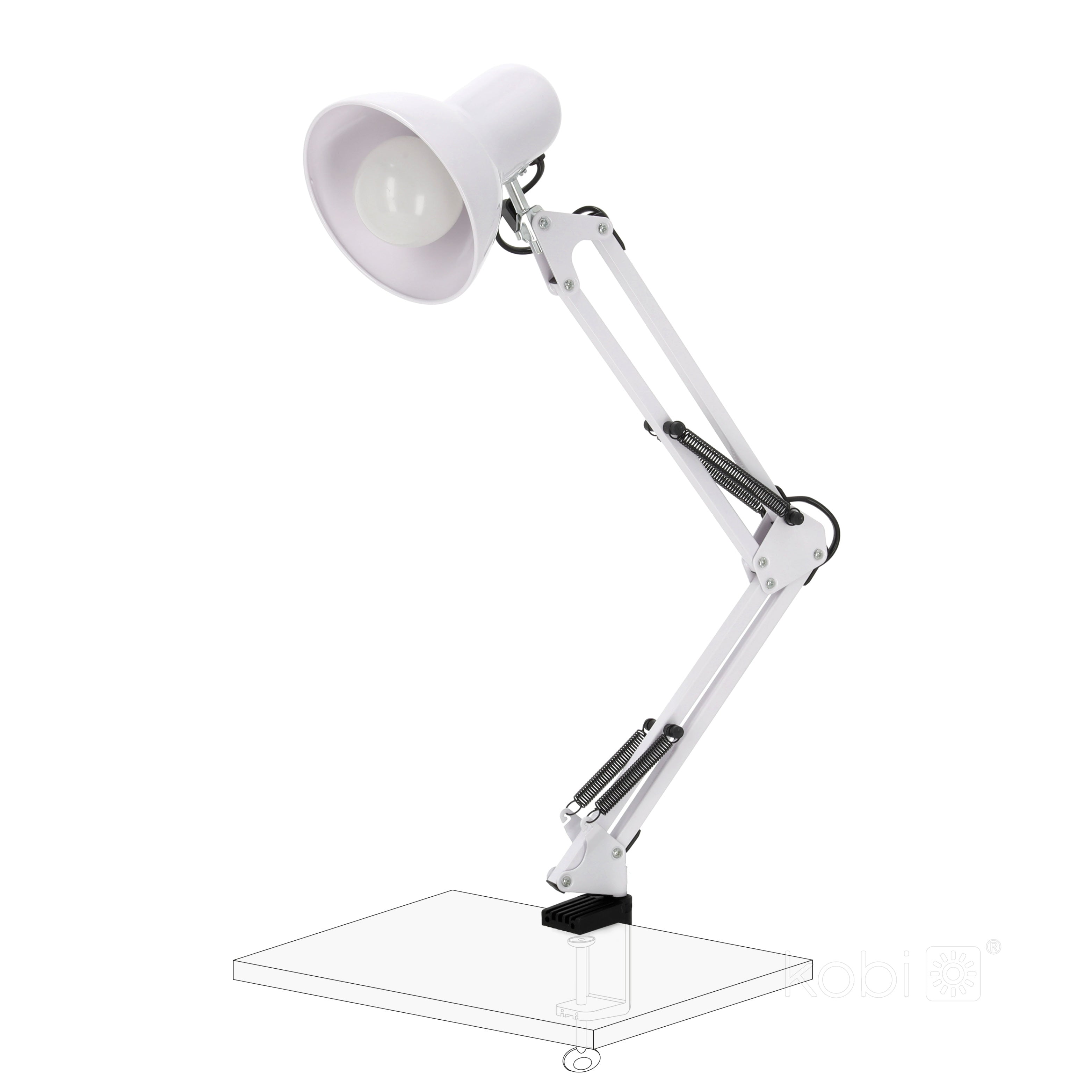 Desk lamp AURIQ 1xE27 White LED2B