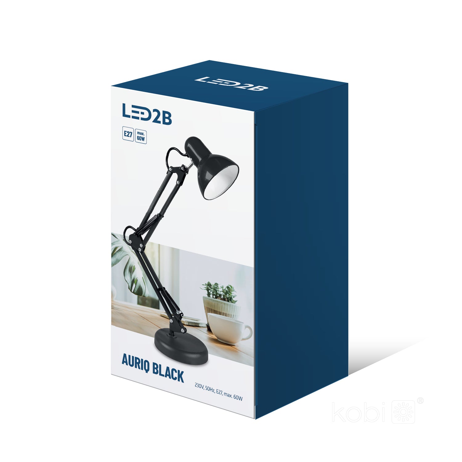 Desk lamp AURIQ 1xE27 Black LED2B