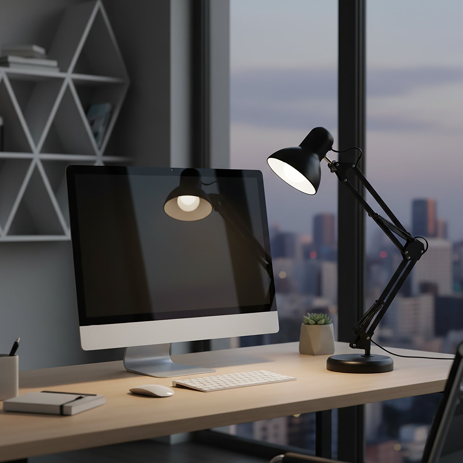 Desk lamp AURIQ 1xE27 Black LED2B