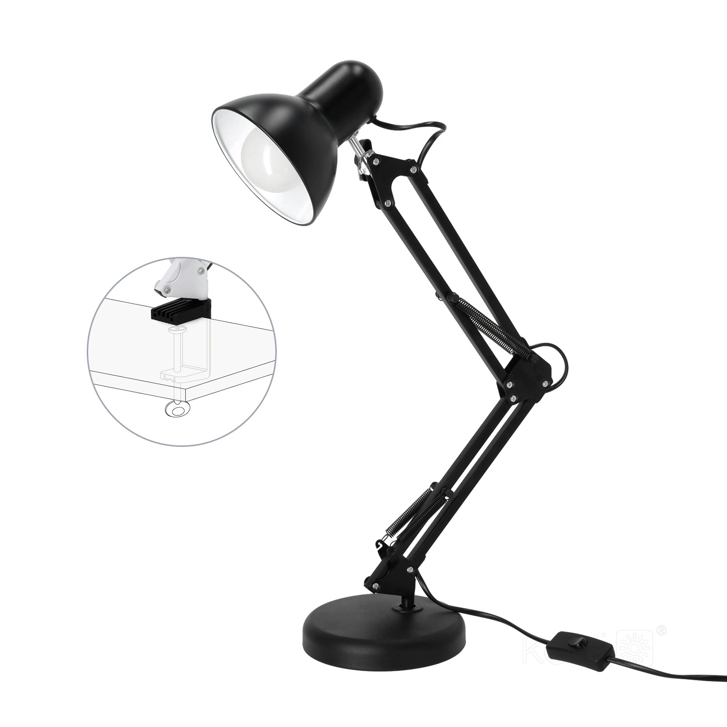 Desk lamp AURIQ 1xE27 Black LED2B