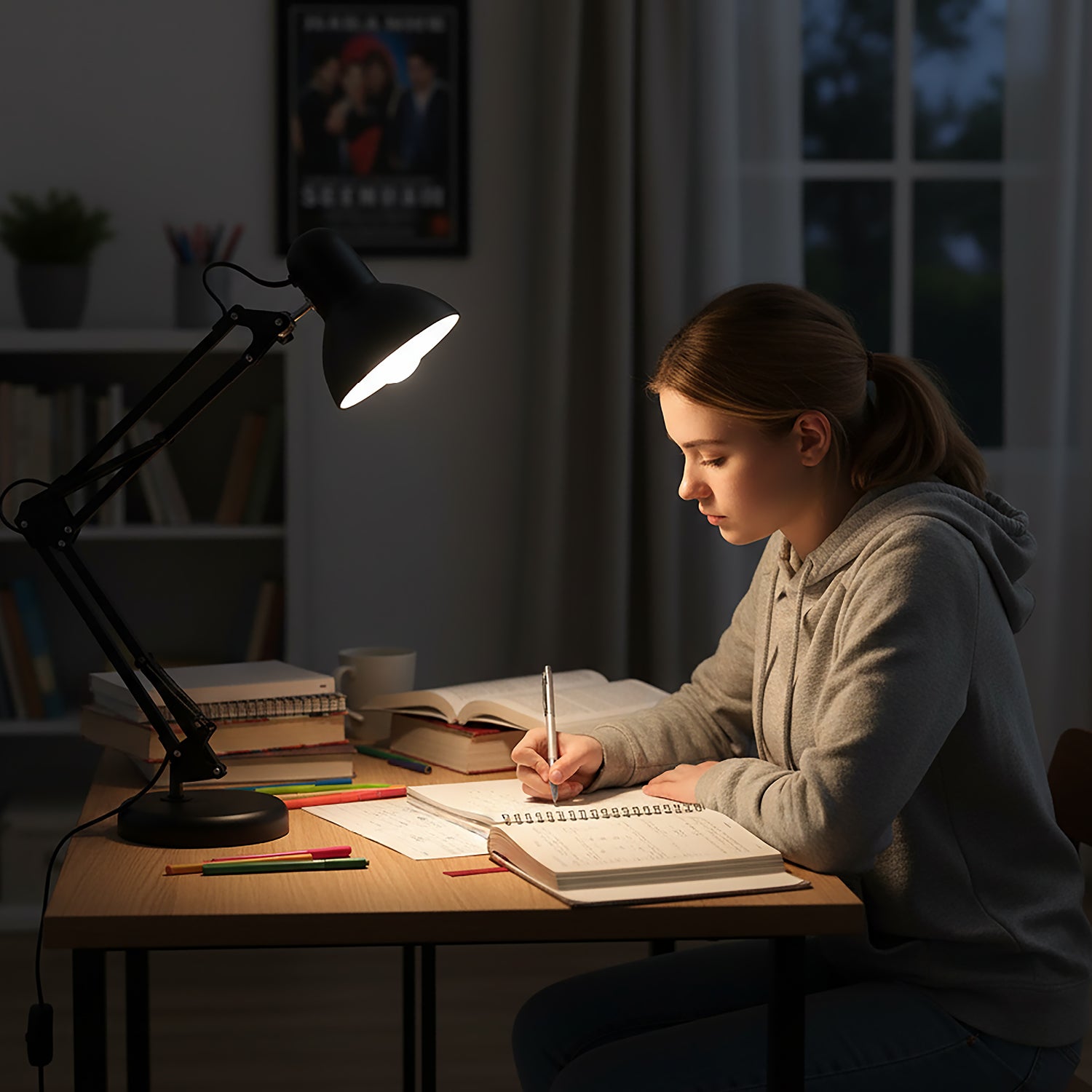 Desk lamp AURIQ 1xE27 Black LED2B