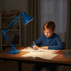Desk lamp AURIQ 1xE27 blue LED2B