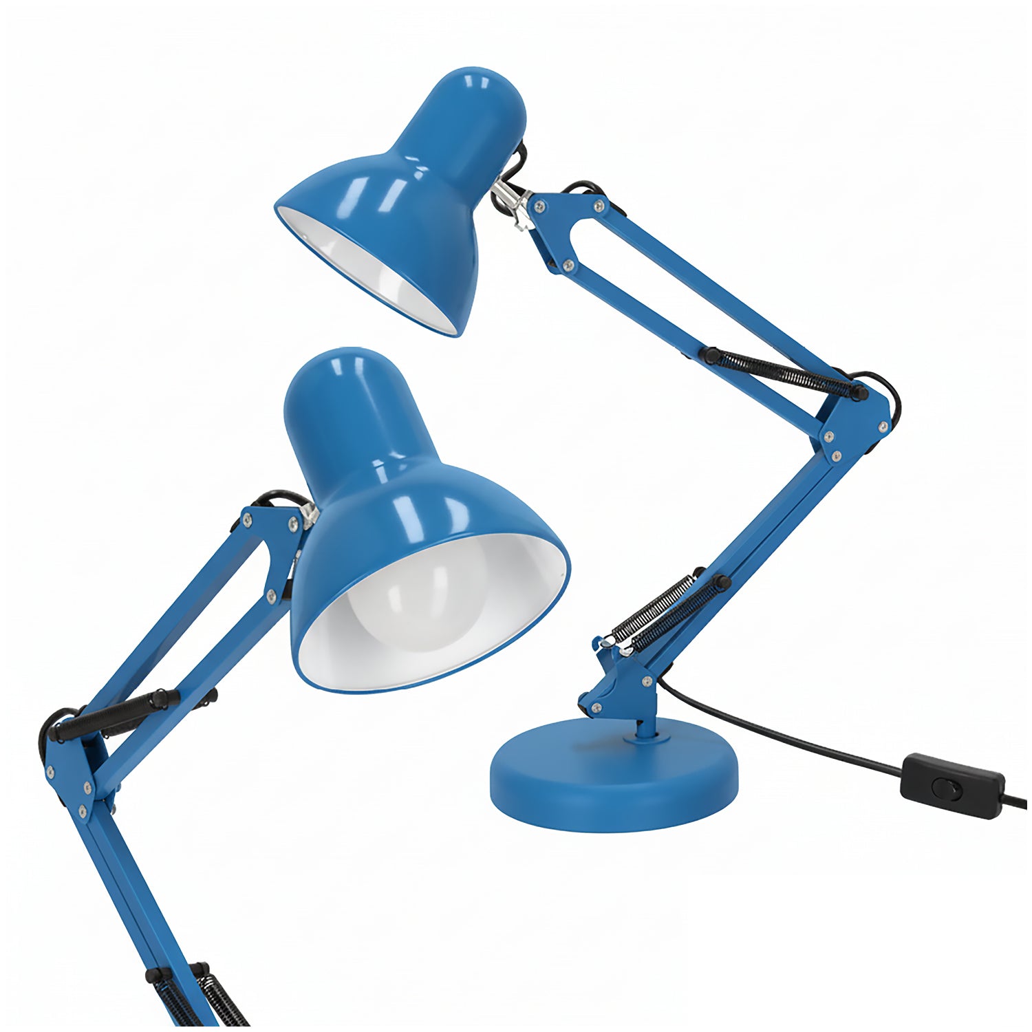 Desk lamp AURIQ 1xE27 blue LED2B