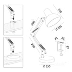 Desk lamp AURIQ 1xE27 pink LED2B