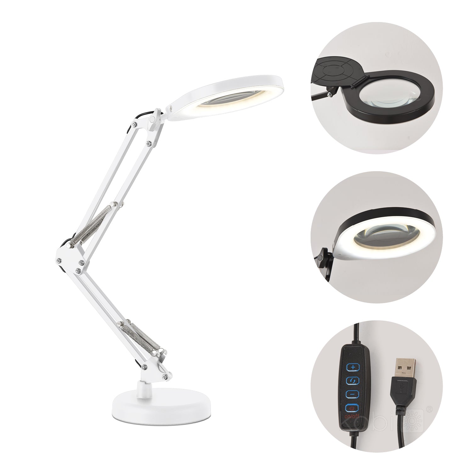 Desk lamp LED AURIQ LOUPE 10W 3CCT white LED2B