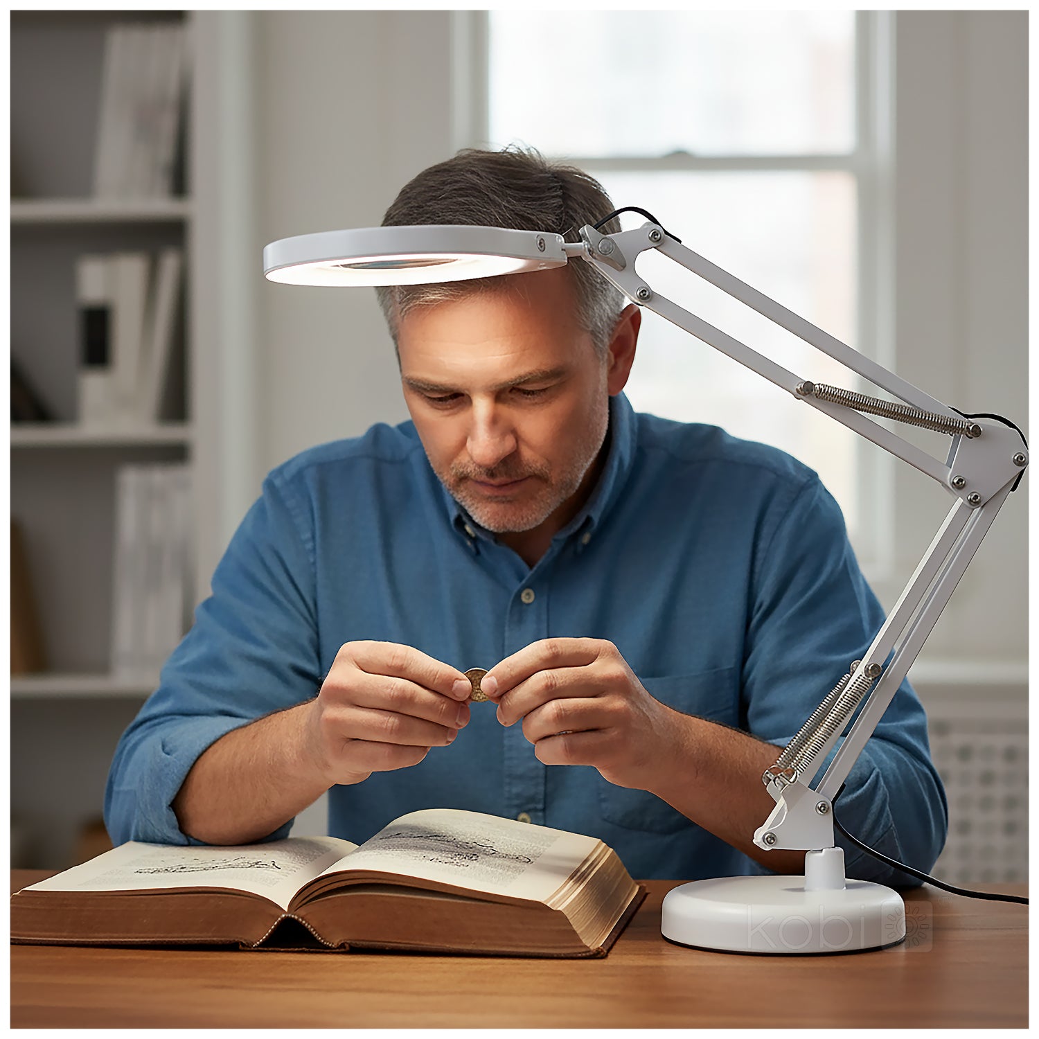 Desk lamp LED AURIQ LOUPE 10W 3CCT white LED2B