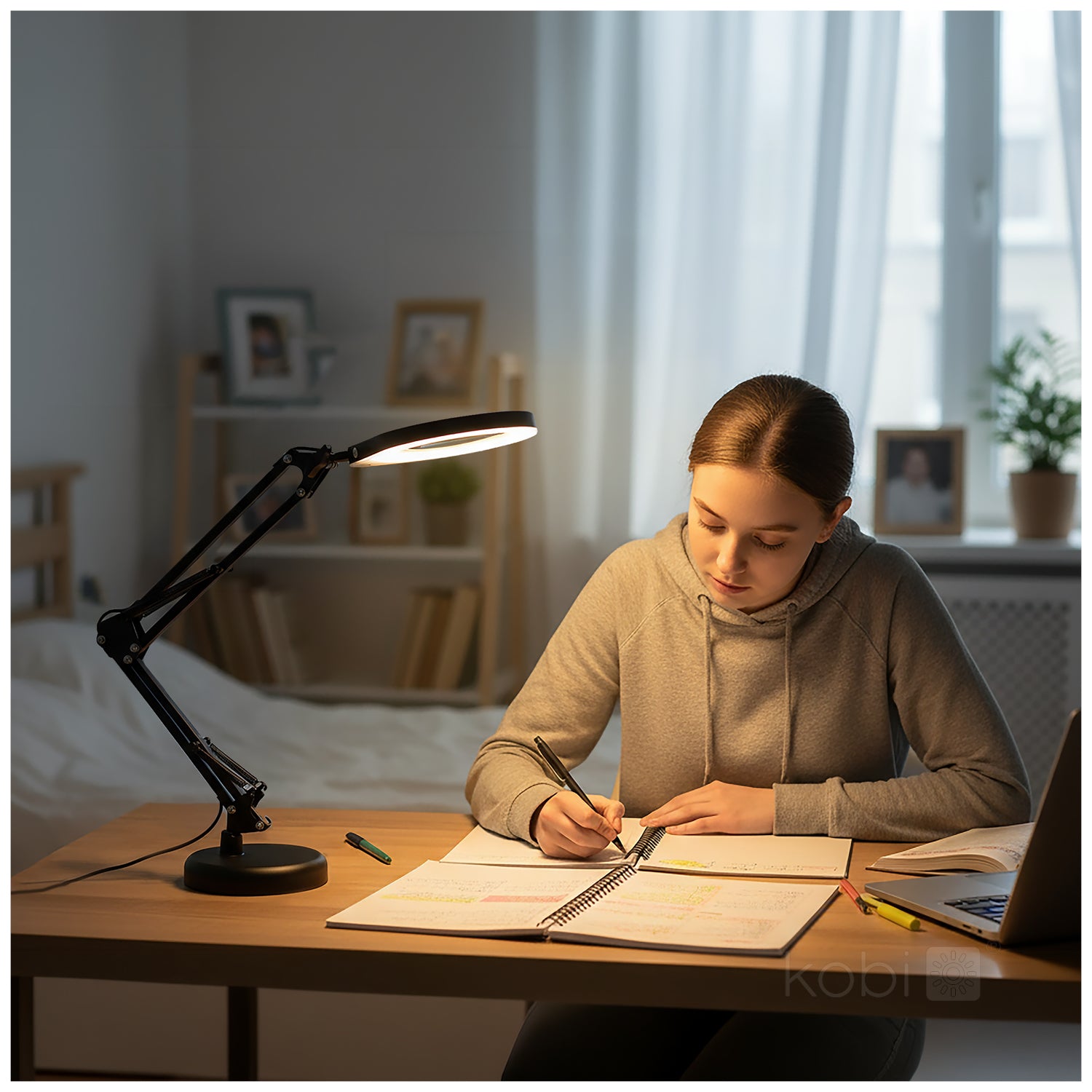 Desk lamp LED AURIQ LOUPE 10W 3CCT black LED2B