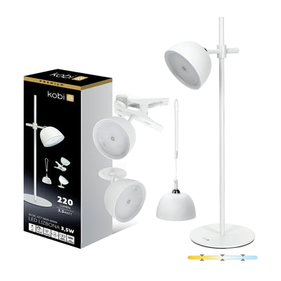 Desk lamp LED LIZBONA 3,5W IP54 White Kobi Premium