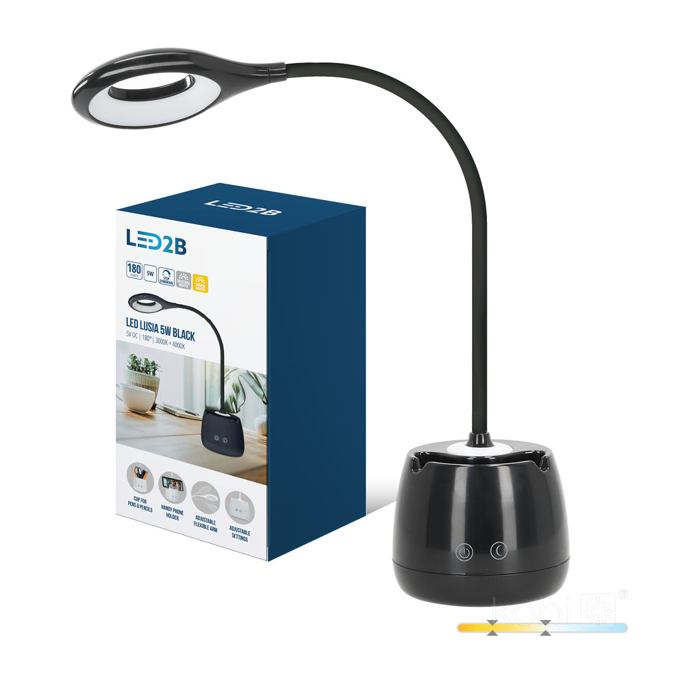 Desk lamp LED LUSIA 5W black LED2B