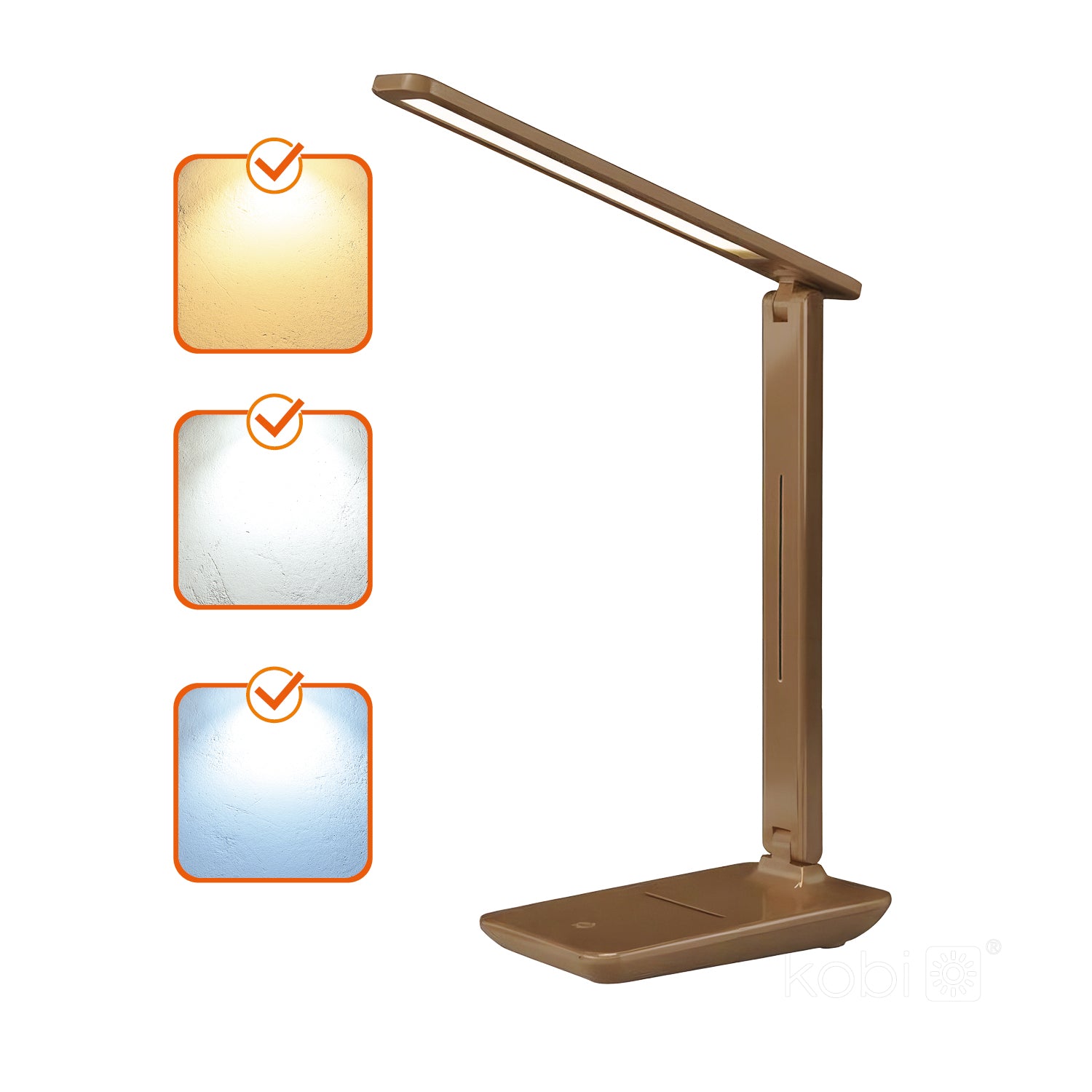 Desk lamp LED NOBLITE N 7W 3CCT brown LED2B