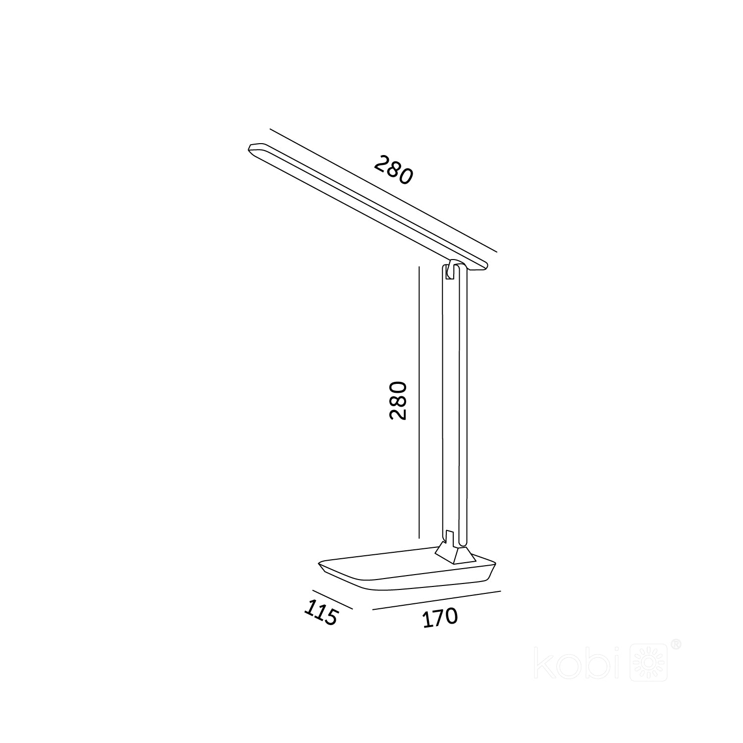 Desk lamp LED NOBLITE N 7W 3CCT grey LED2B
