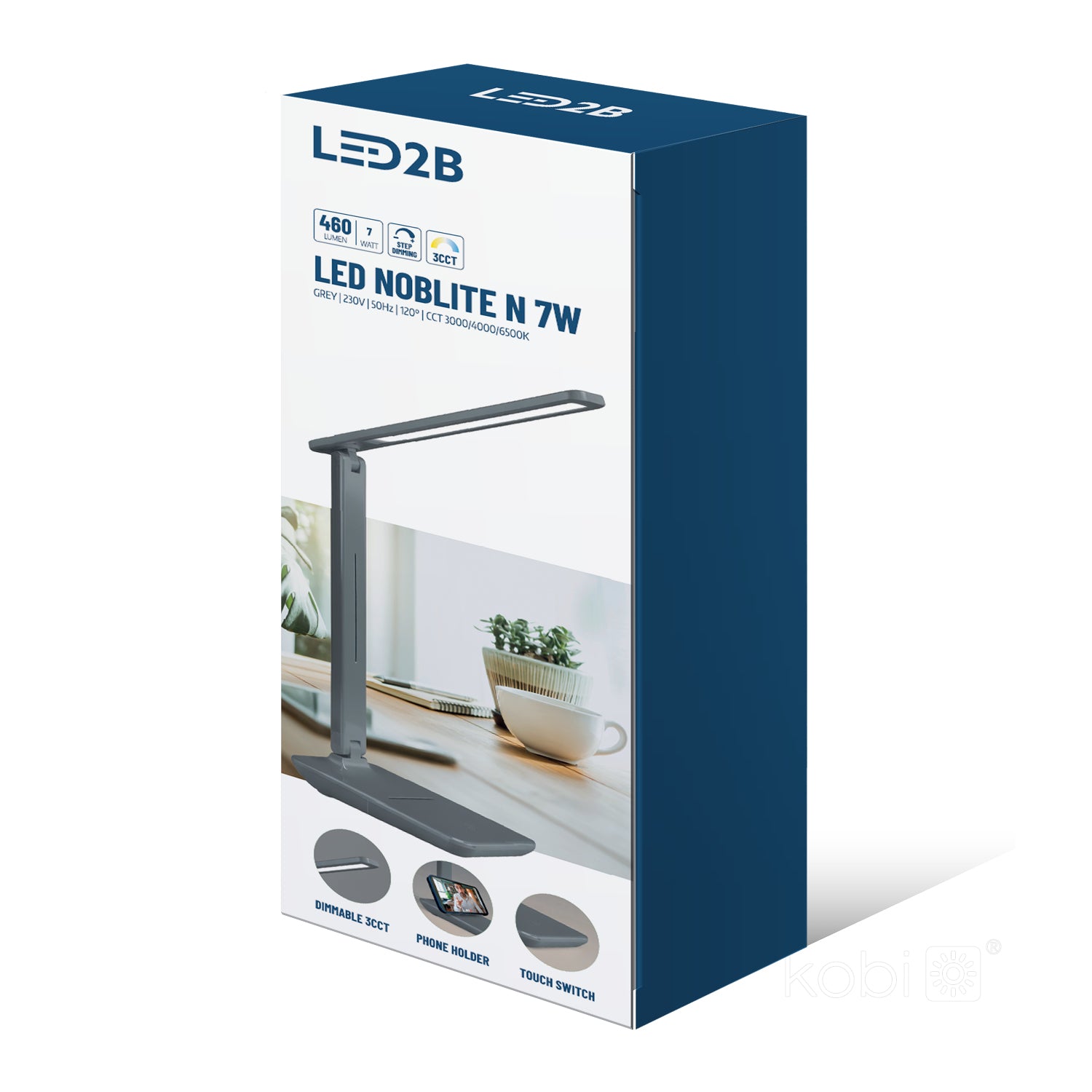 Desk lamp LED NOBLITE N 7W 3CCT grey LED2B