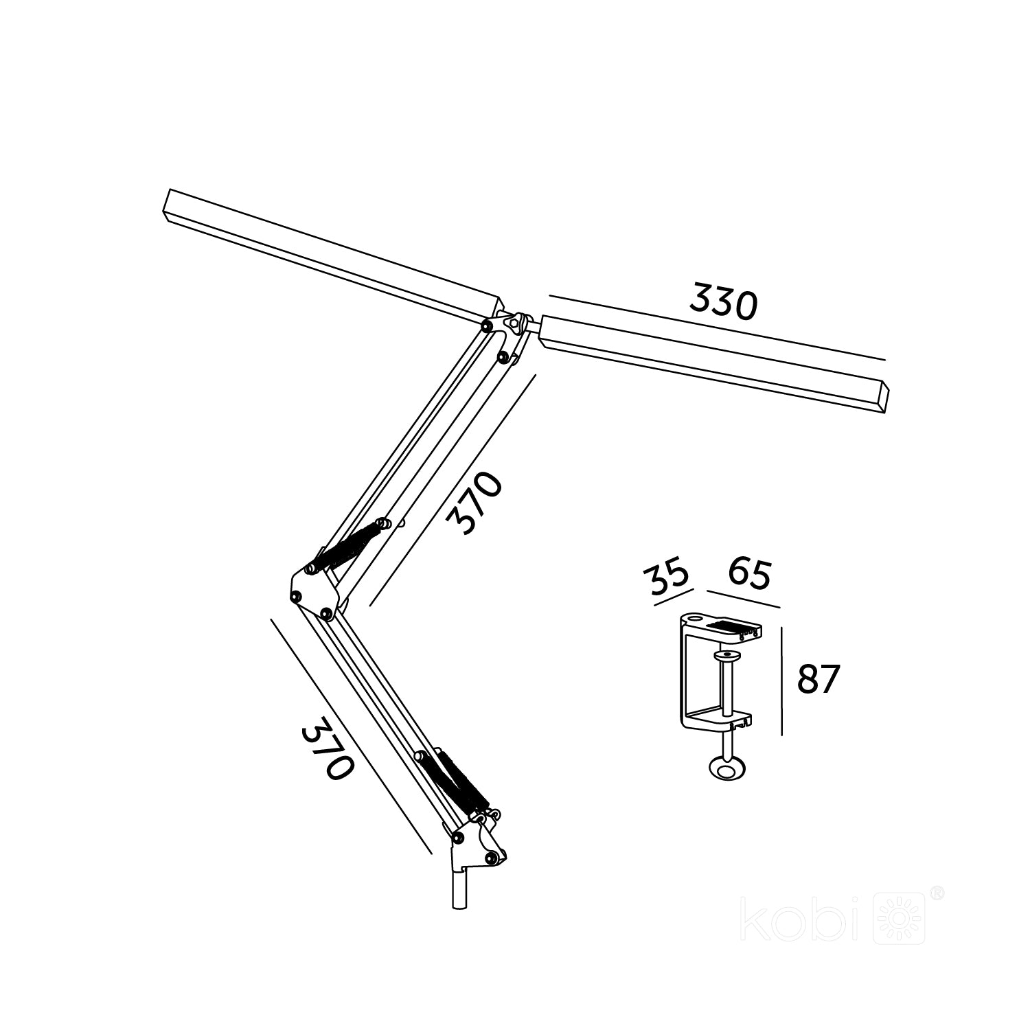 Desk lamp LED TENUIX DUO 14W 3CCT white LED2B