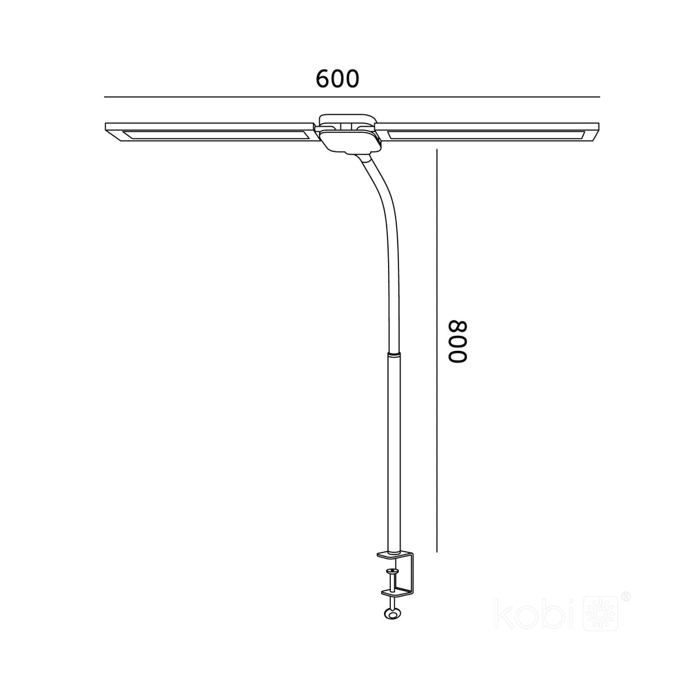 Desk lamp LED TENUIX DUO 2 14W CCT black LED2B
