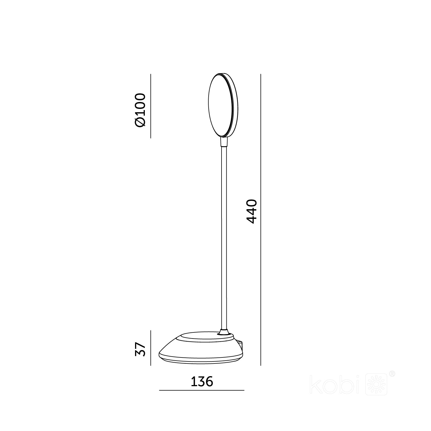 Desk lamp LED VISUA DESK 5W White LED2B
