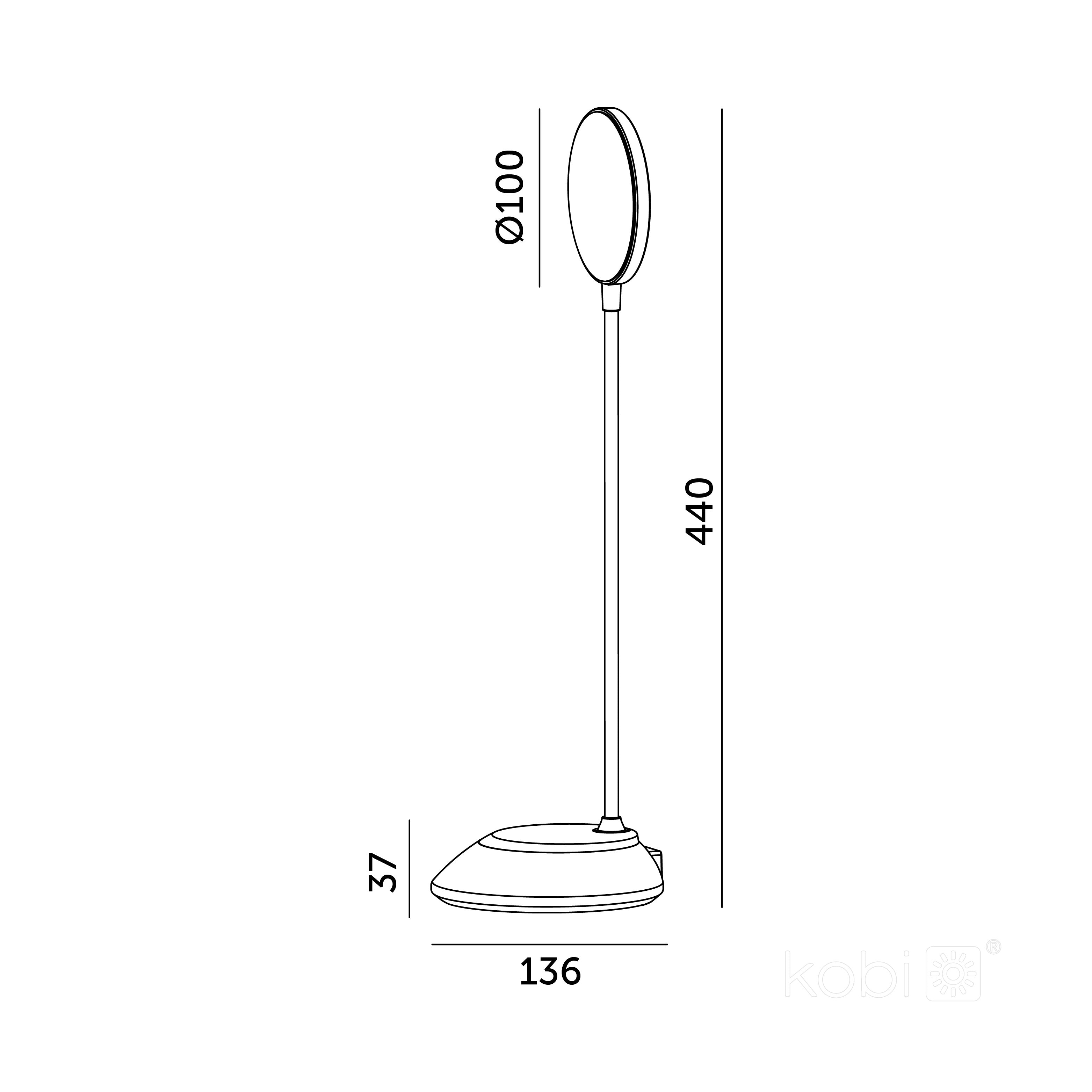 Desk lamp LED VISUA DESK 5W Black LED2B