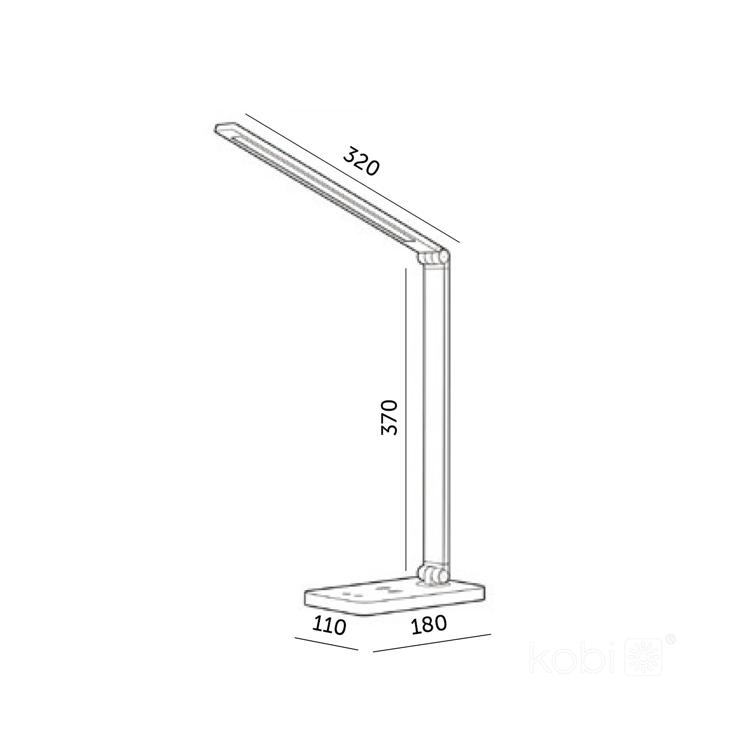 Desk lamp NOBLITE Q 7W CCT black LED2B