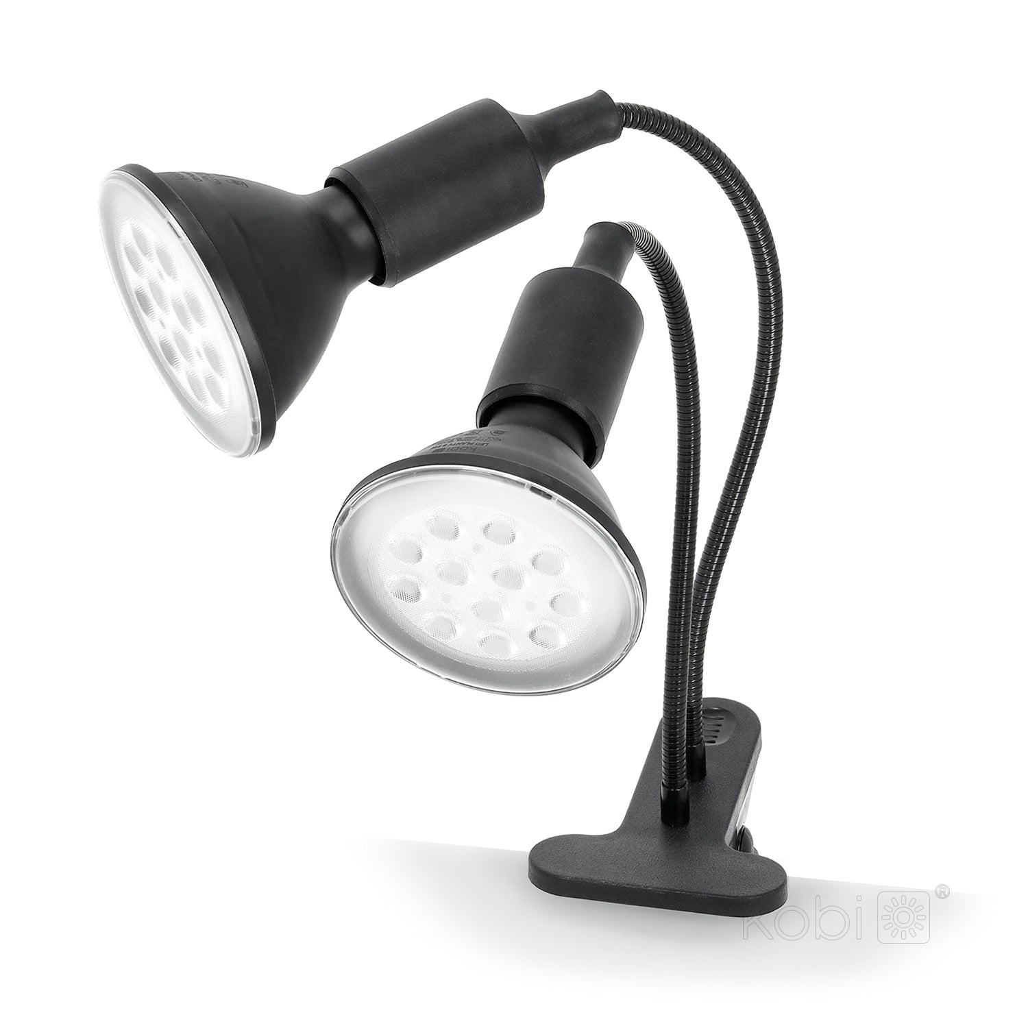 Desk lamp PLANTY CLIP B DUO 1xE27 black Kobi Design