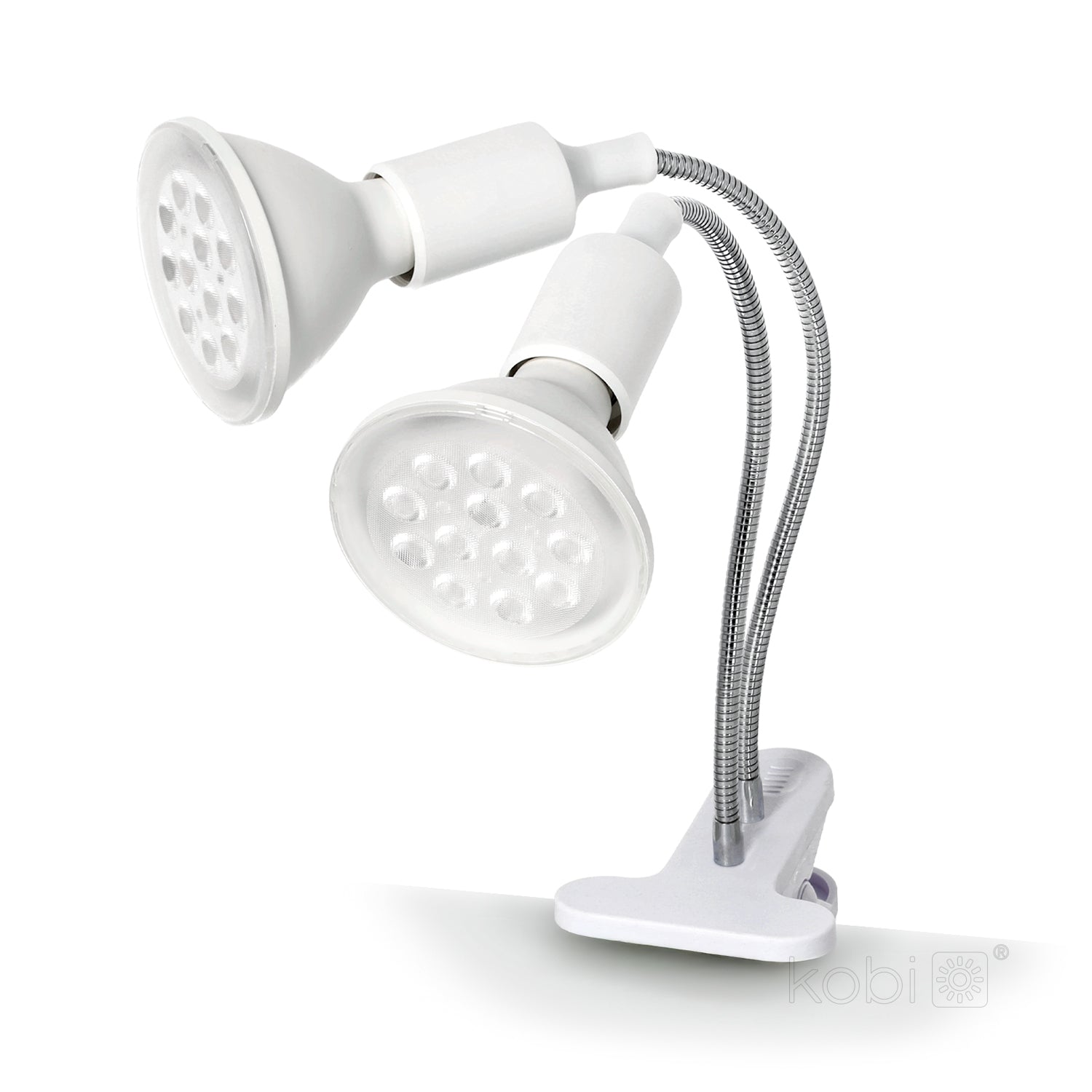 Desk lamp KOBI PLANTY CLIP W DUO 2xE27 White Kobi Design