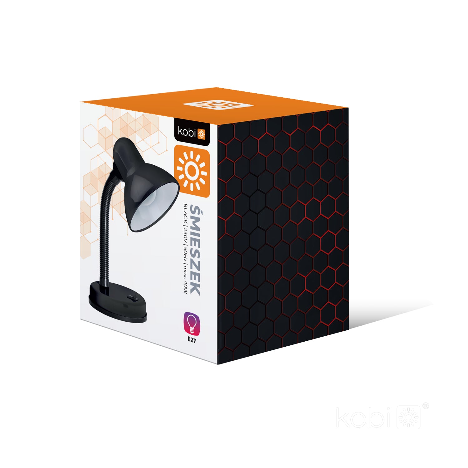 Desk lamp ŚMIESZEK 1xE27 Black Kobi