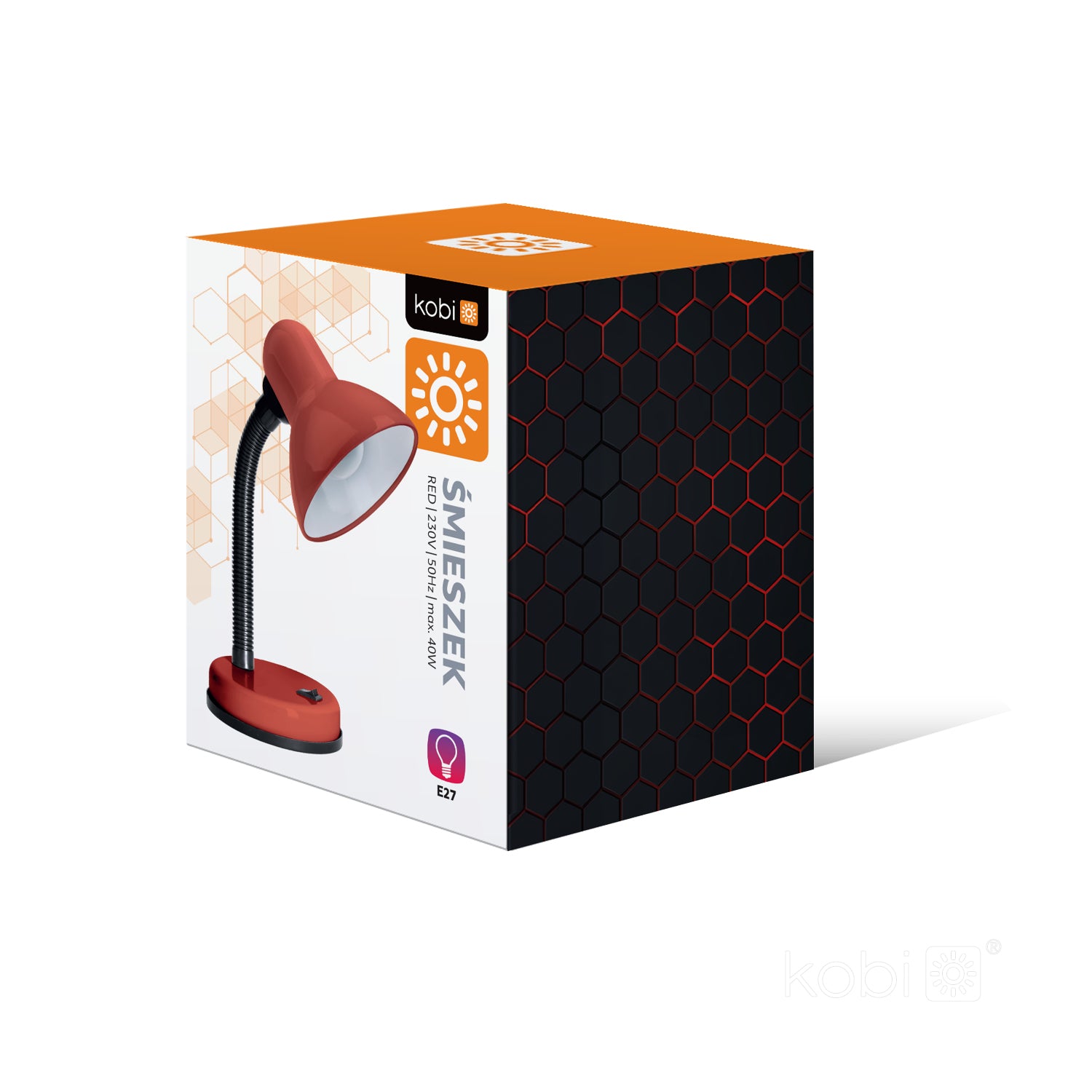 Desk lamp ŚMIESZEK 1xE27 Red Kobi