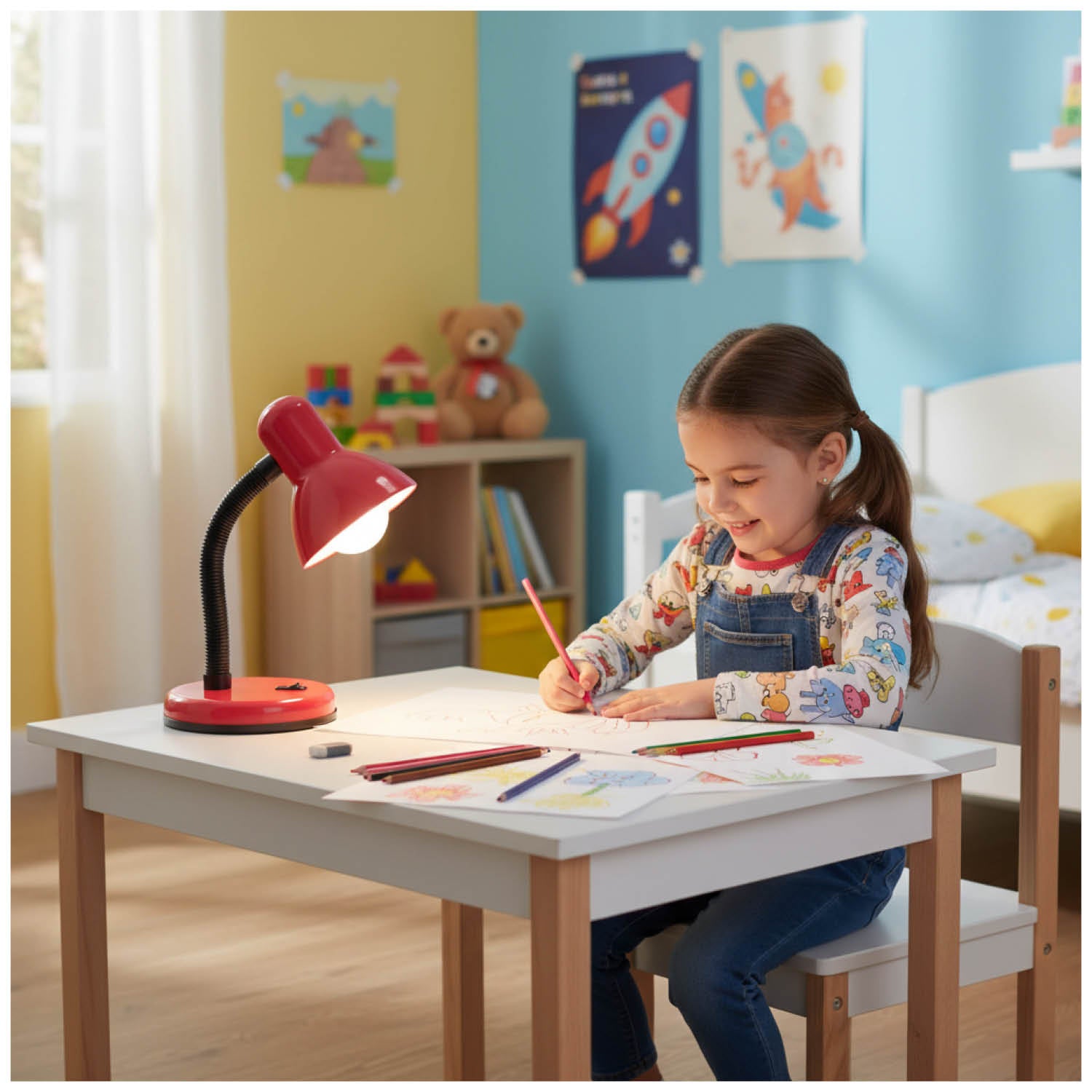 Desk lamp ŚMIESZEK 1xE27 Pink Kobi