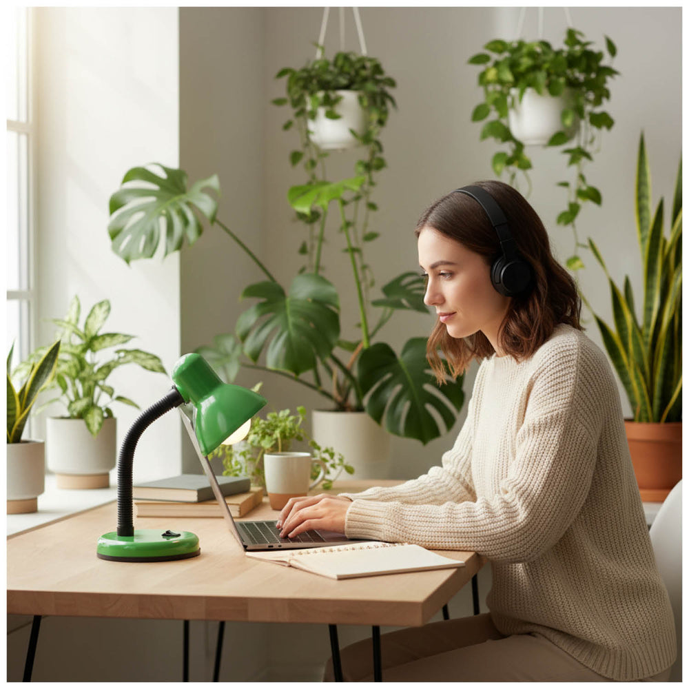 Desk lamp ŚMIESZEK 1xE27 Green Kobi
