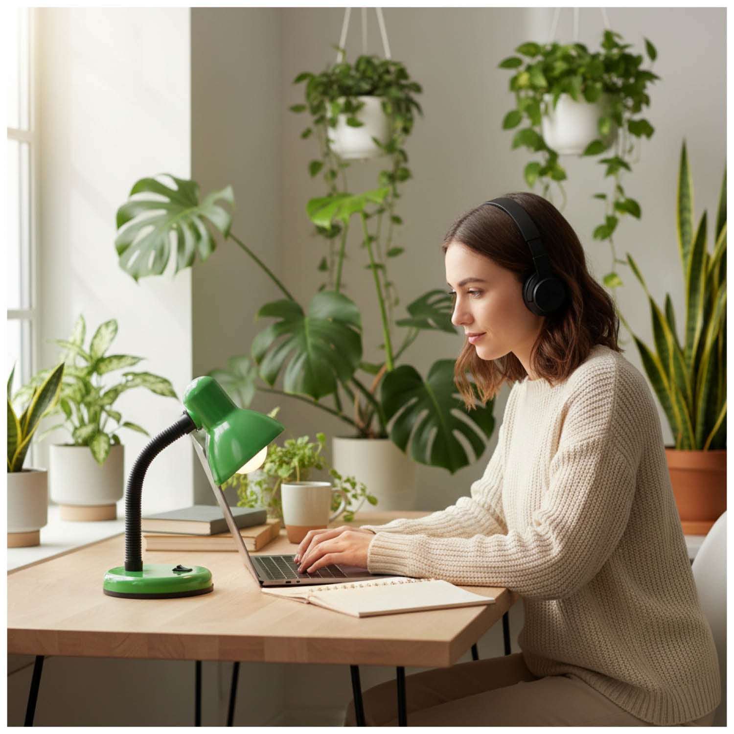 Desk lamp ŚMIESZEK 1xE27 Green Kobi