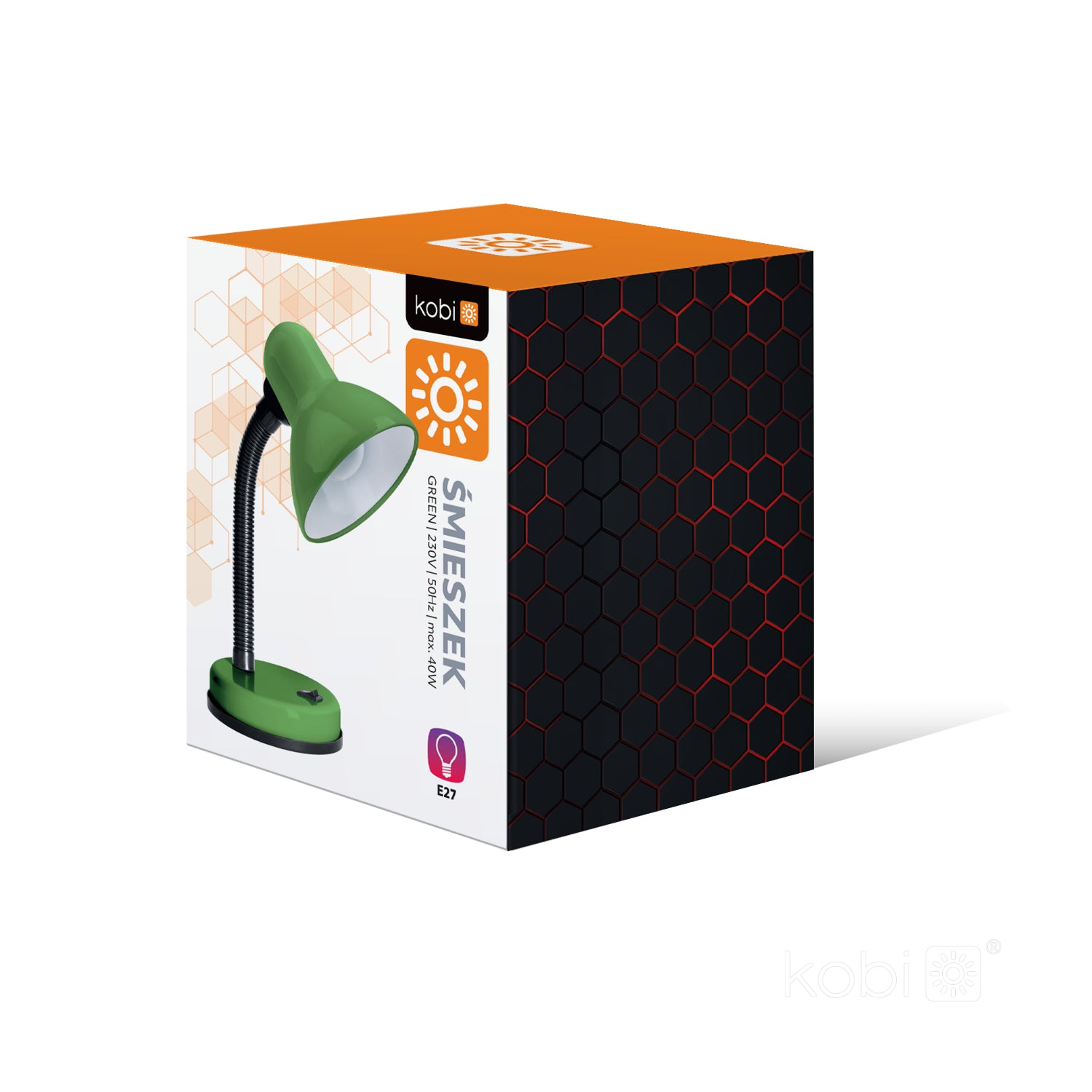 Desk lamp ŚMIESZEK 1xE27 Green Kobi