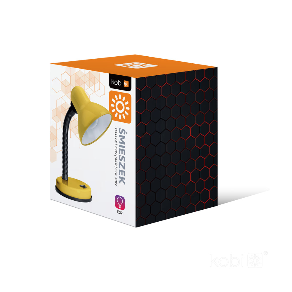 Desk lamp ŚMIESZEK 1xE27 Yellow Kobi