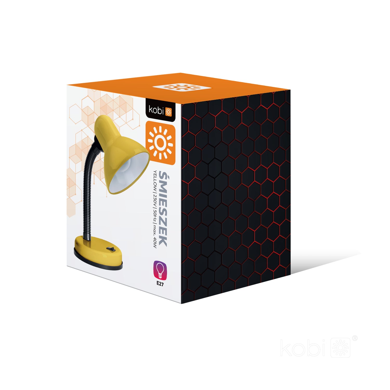 Desk lamp ŚMIESZEK 1xE27 Yellow Kobi