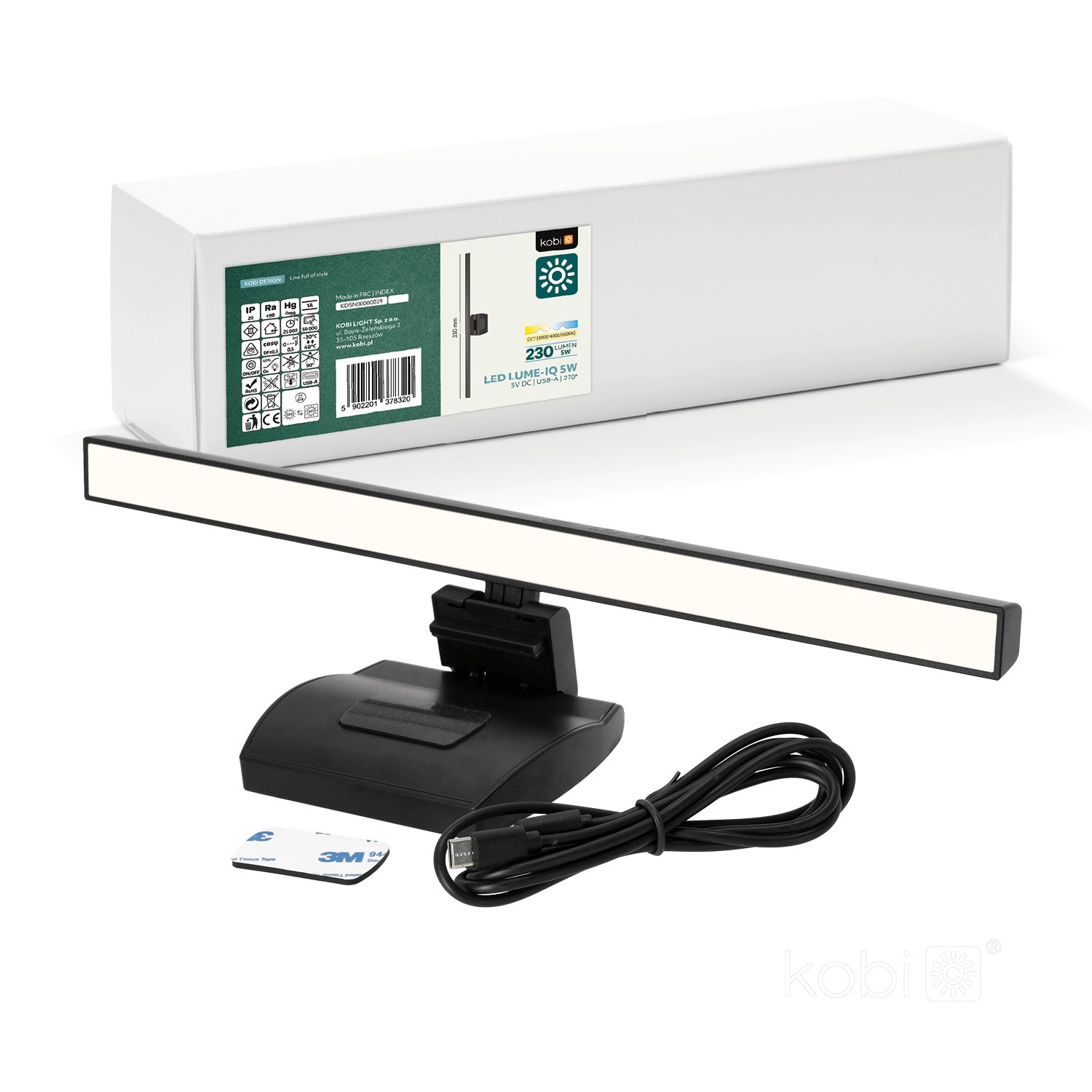 LED monitor lamp LUME-IQ 5W CCT Kobi Design