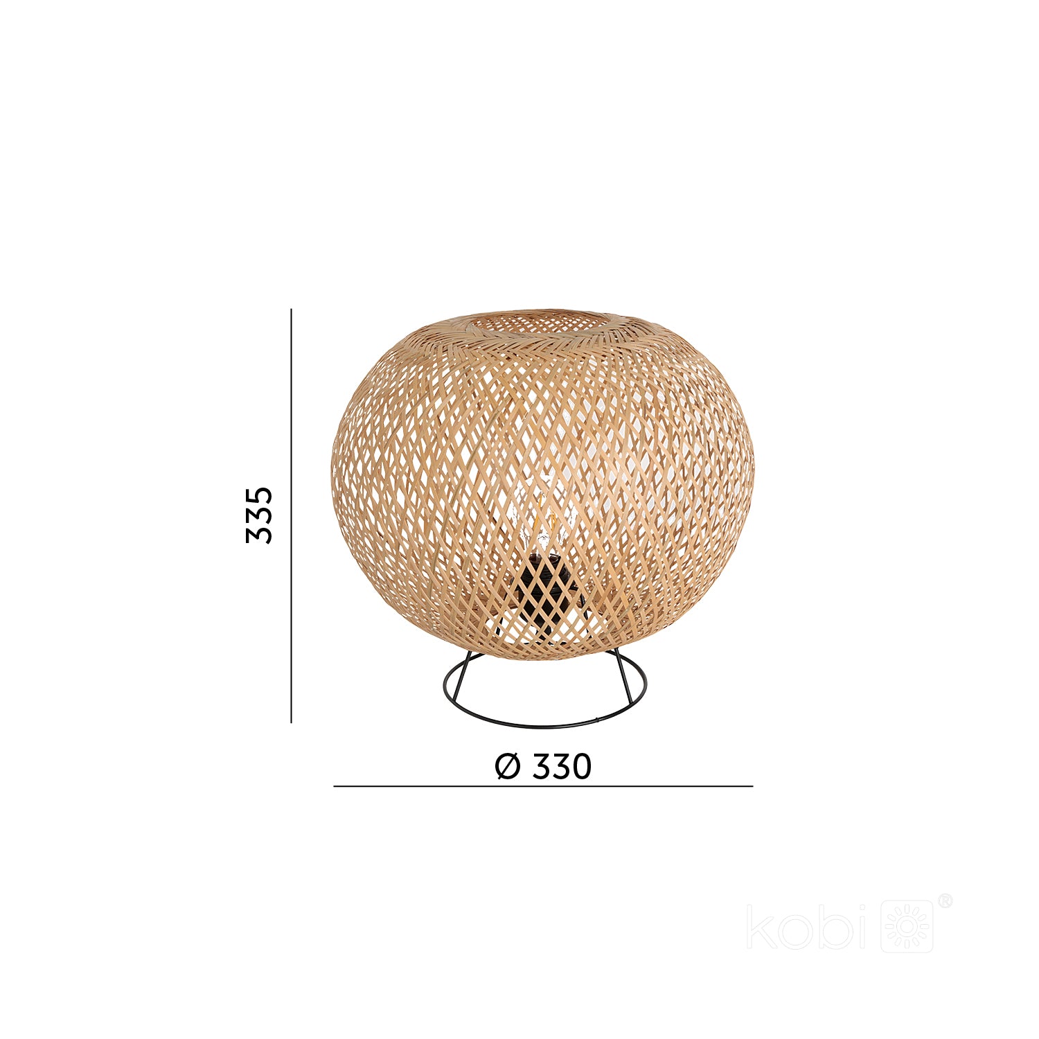 Table lamp BATILA BAMBOO ST 1xE27 LLS