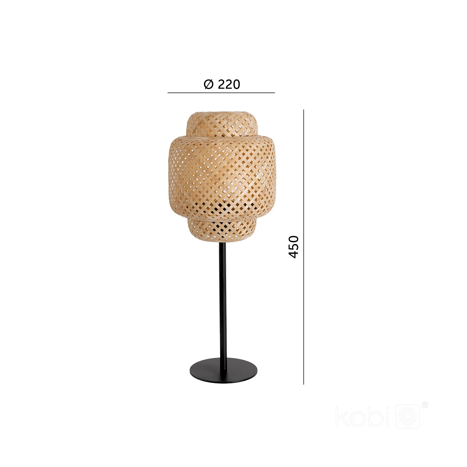 Table lamp DATURA BAMBOO ST MINI 1xE27 LLS