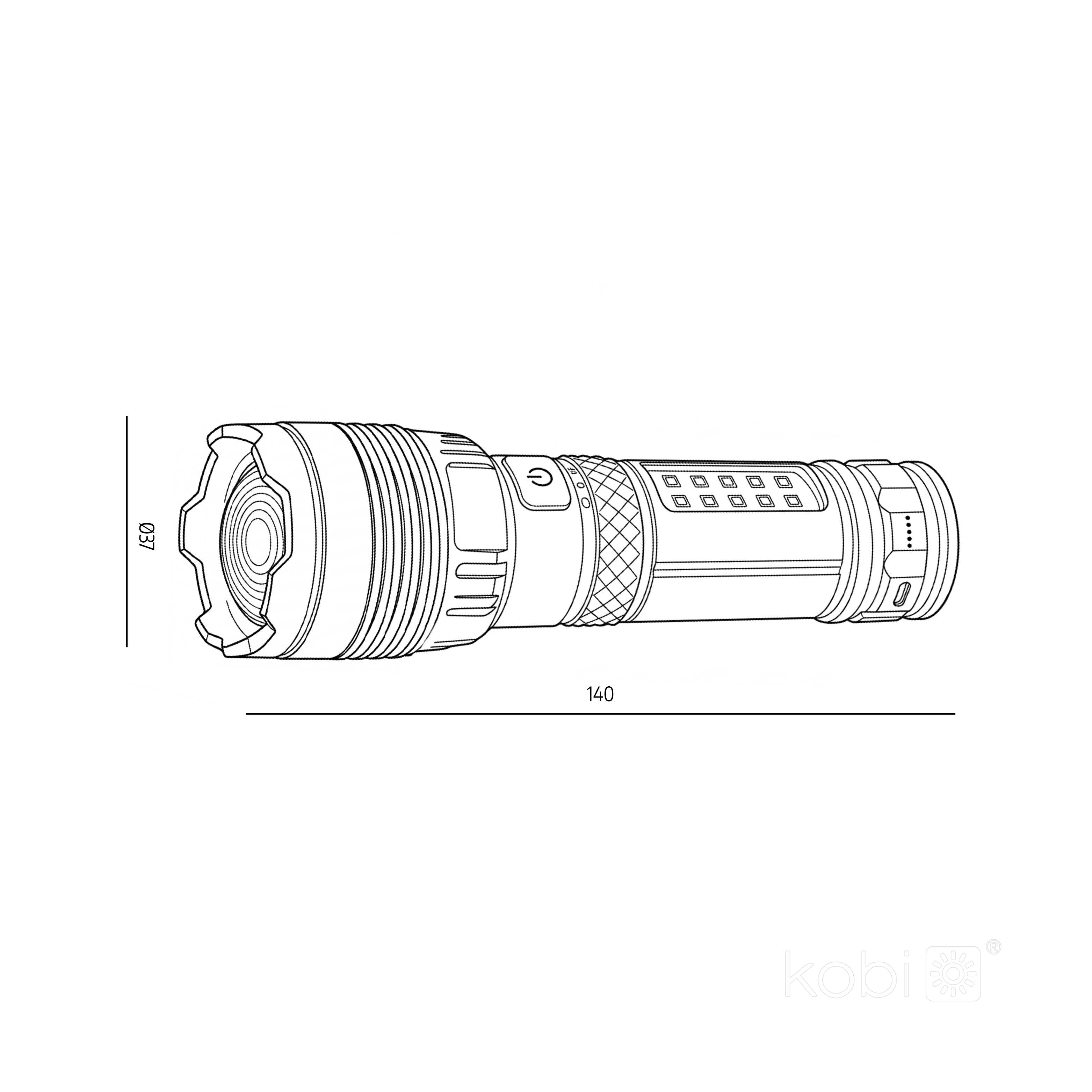 Flashlight LED X-MPR 10 6000K LED2B