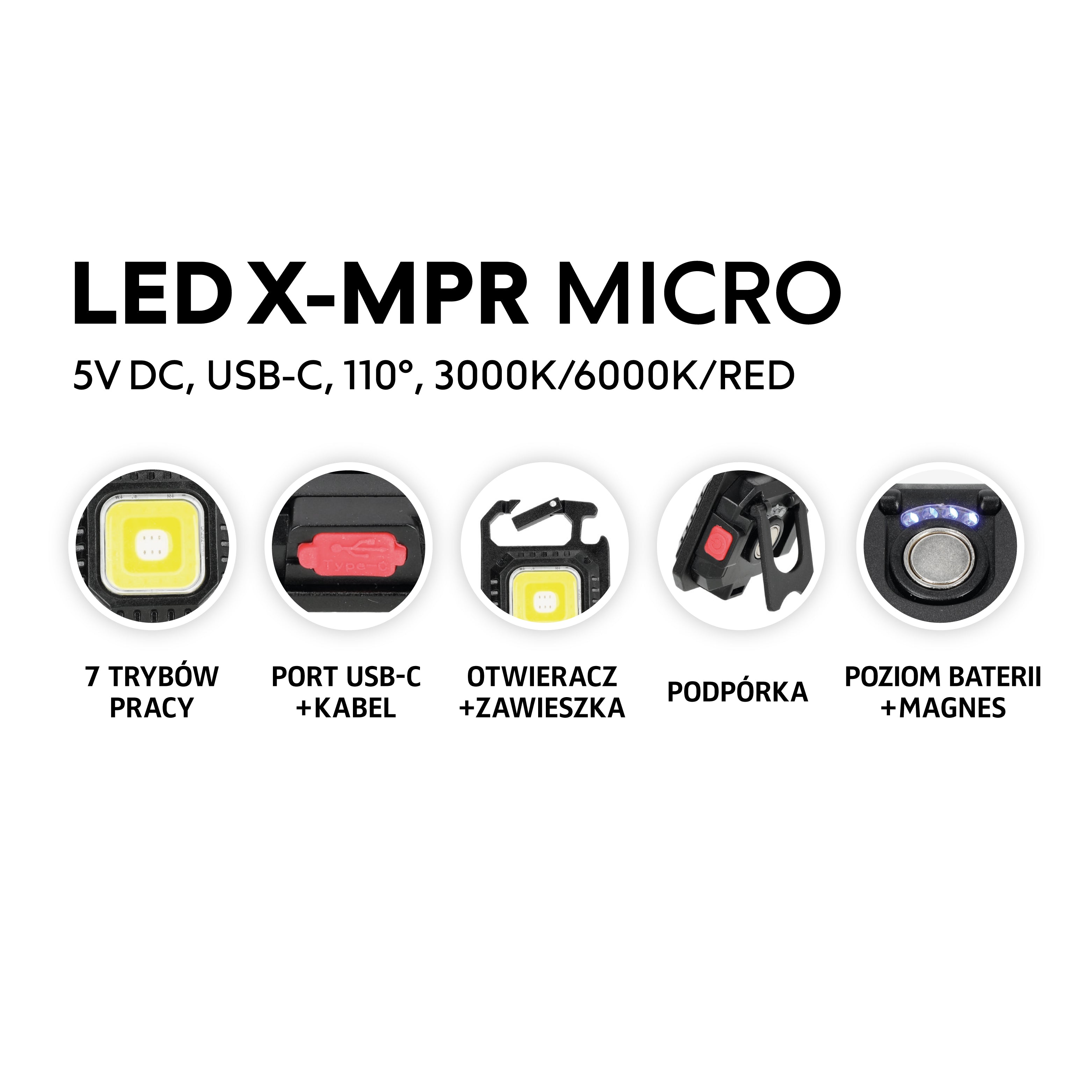 Flashlight LED X-MPR MICRO CCT LED2B