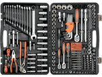 INSTRUMENTU KOMPLEKTS 1/2'', 3/8'', 1/4'' 225 GAB.