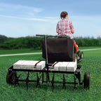 VEVOR Tow Behind Plug Aerator, 40-Inch Tow Behind Lawn Plug Aerator with Universal Hitch, Pull Behind Aerator with Iron Spikes Alternately Arranged, Lawn Aerator Tow Behind for Gardens, Lawns, Farms